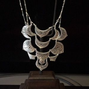 Stella and Dot silver necklace